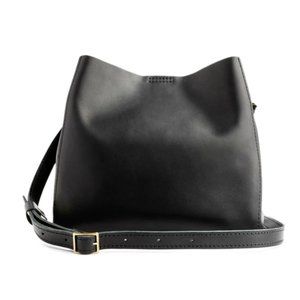 Portland Leather Butterfly Bucket Bag, EUC